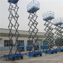 8m mobile vertical scissor lift for construction with 500kg